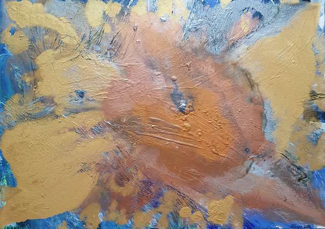 Nr 688 Der Goldfisch 70x50 cm Jahr 2020